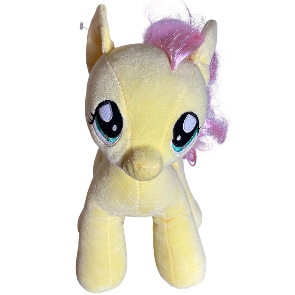 Build-A-Bear My Little Pony Fluttershy Plush Yellow Pink Mane Gold Wings MLP 15"